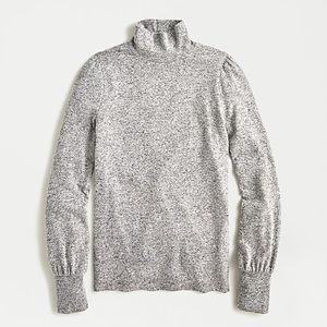 J.Crew | Supercozy Balloon-sleeve Mockneck Top